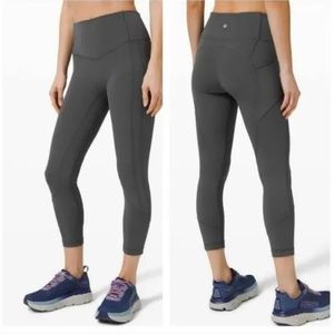 Lululemon All The Right Places Crop II *23" Graphite Grey sz 4